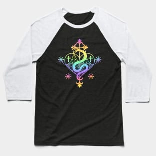 Marie Laveau Sigil Veve Voodoo Hoodoo Baseball T-Shirt